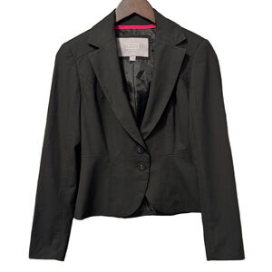 Merona Black Two Button Blazer Jacket Size 2